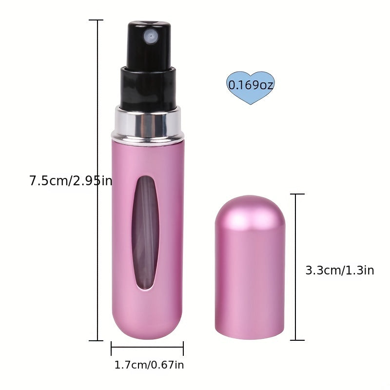 Spray compact bottle for fragrances  - Stay fresh, travel light - your fragrance, your way!